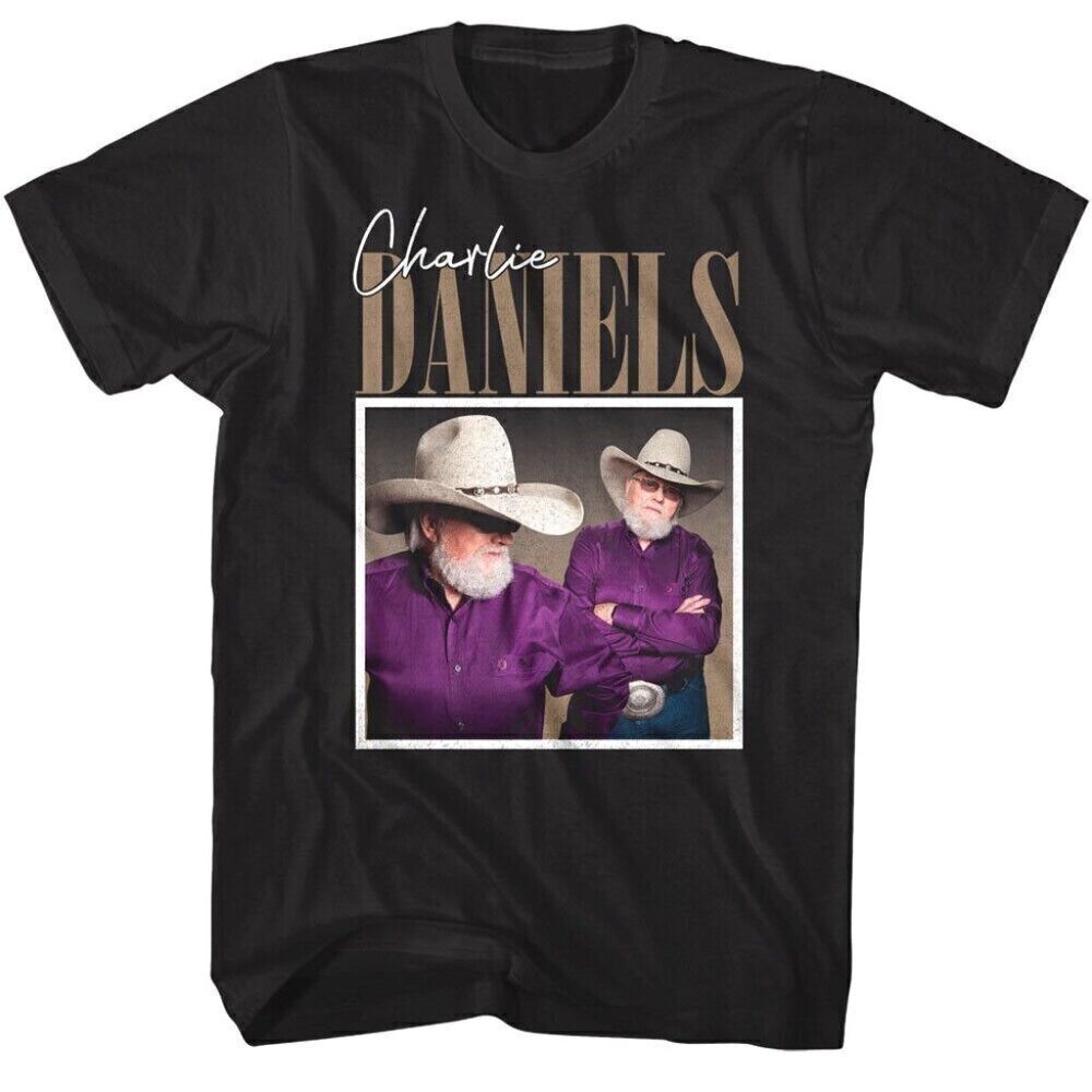 Charlie Daniels T-Shirt Double Vision Southern Rock Country Music Fan .
